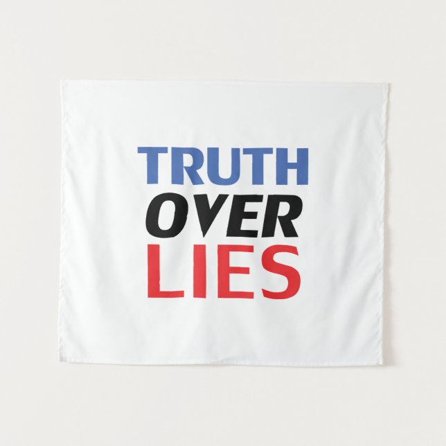 "Wahrheit über Lügen" Wandteppich (Vorderseite (Horizontal))