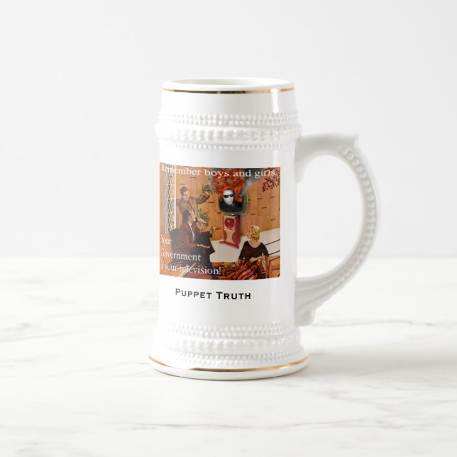 Wahrheits-Tasse Bierglas (Rechts)