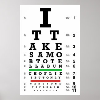 Wahrheitsdiagramm Poster