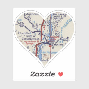 Wahrheitsgehalt oder Folgen Vintager Karte Aufkleber