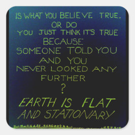 Wahrheitszeichen Quadratischer Aufkleber