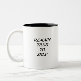 WAHRLICH BLEIBEN ZWEIFARBIGE TASSE