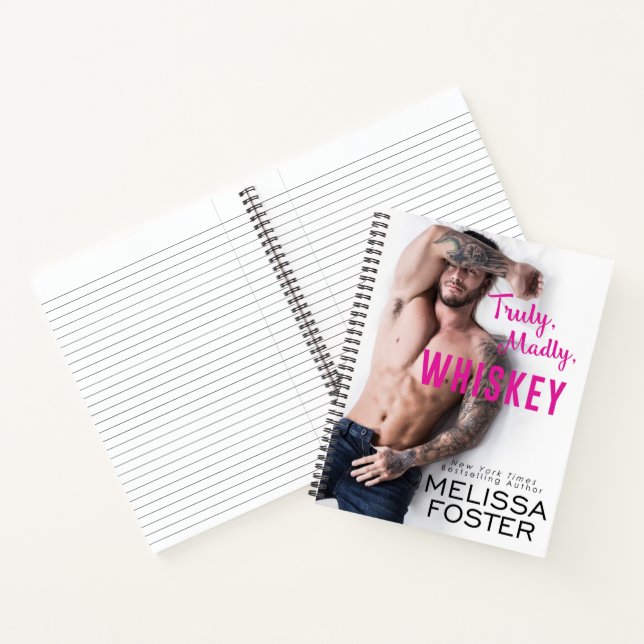Wahrlich, Madly, Whiskey-Notebook - 8,5" l x 11" w Notizbuch (Innenseite)