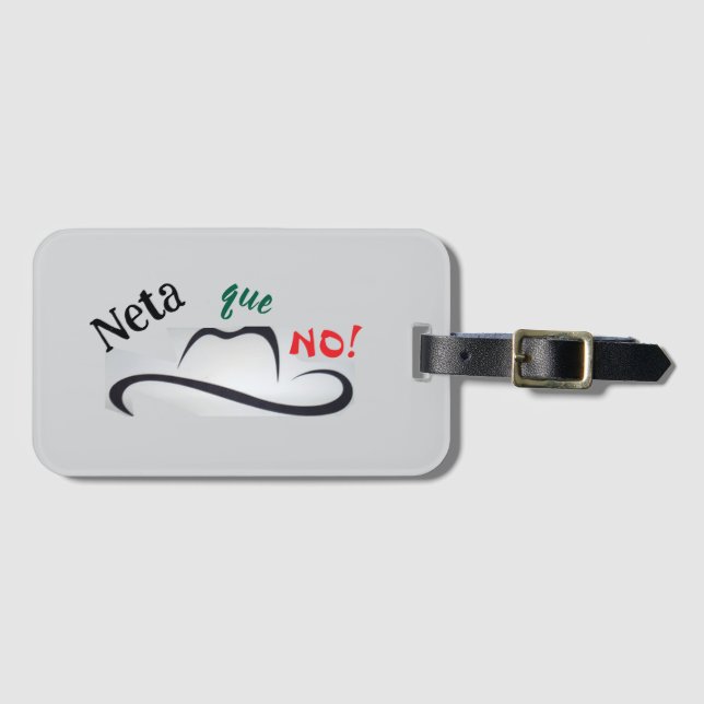Wahrlich nein! gepäckanhänger (Vorderseite (Horizontal))