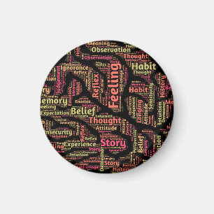 Wahrnehmung Inspiration Word Art Magnet