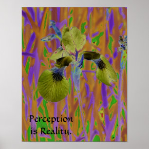 Wahrnehmung ist Realitätsplakat-Iris Poster