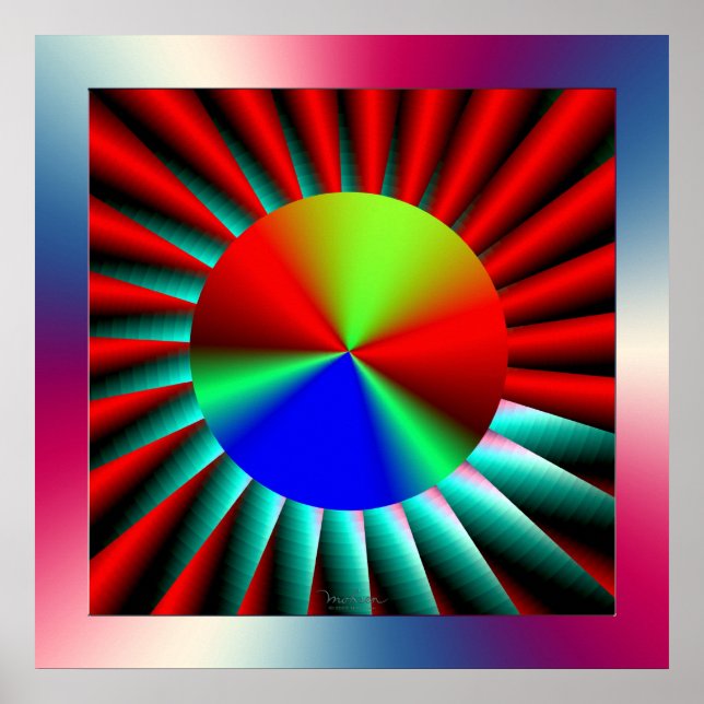 Wahrnehmung von Höhenlagen Poster (Vorne)