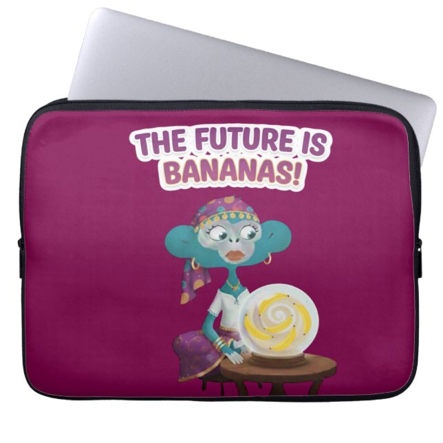 Wahrsagemonch Laptopschutzhülle (Vorderseite)