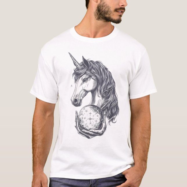 Wahrsager-Einhorn (1) T-Shirt (Vorderseite)