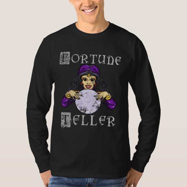 Wahrsager Hellseher Retro Zirkus T-Shirt (Vorderseite)