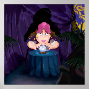 Wahrsager-Zelt Poster