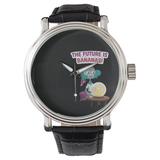 Wahrsageraffe Armbanduhr (Vorderseite)