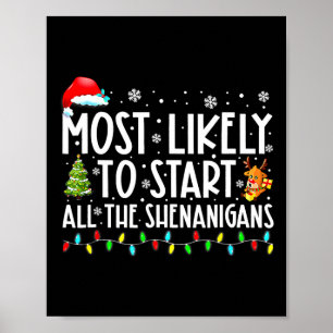 Wahrscheinlich alle Shenanigans Familie Xmas Ho st Poster