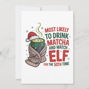 Wahrscheinlich auf der Weihnachtsliste von Santa C Dankeskarte