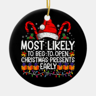 Wahrscheinlich bittet er am meisten, die Weihnacht Keramik Ornament