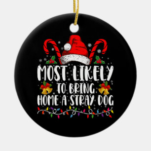 Wahrscheinlich bringt er/sie ein streunendes Hunde Keramik Ornament