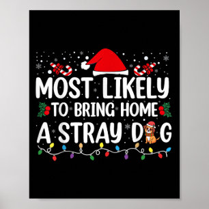 Wahrscheinlich bringt Weihnachten Fu einen streune Poster