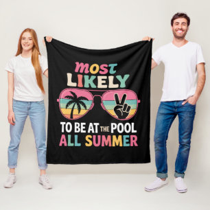 Wahrscheinlich den ganzen Sommer am Pool Lehrkraft Fleecedecke