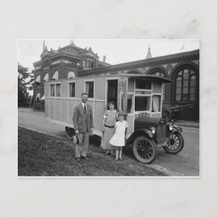 Wahrscheinlich die erste MOBILE-ZUHAUSE Postkarte