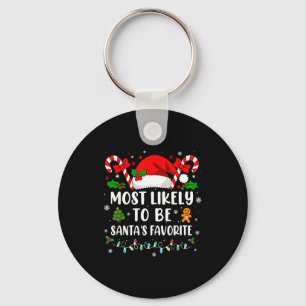 Wahrscheinlich die Lieblingsfamilie von Santa Weih Schlüsselanhänger