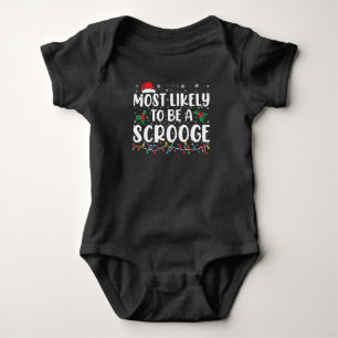 Wahrscheinlich ein Geizhals Lustiges Familien-Weih Baby Strampler