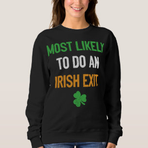 Wahrscheinlich ein irischer Ausflug auf lustige ir Sweatshirt