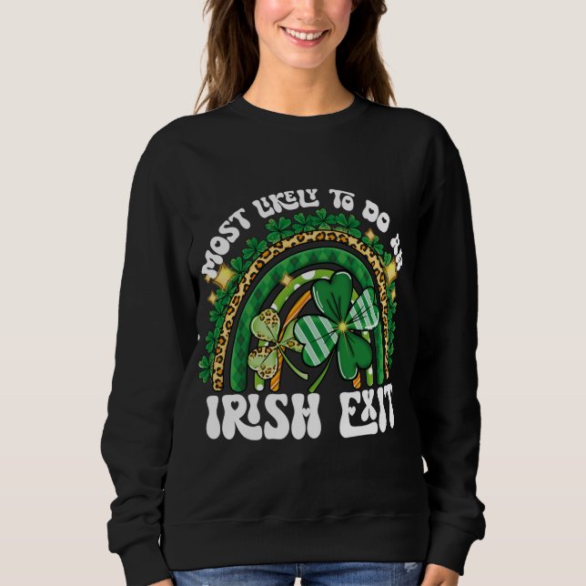 Wahrscheinlich ein irischer Exit Regenbogen Sweatshirt (Vorderseite)