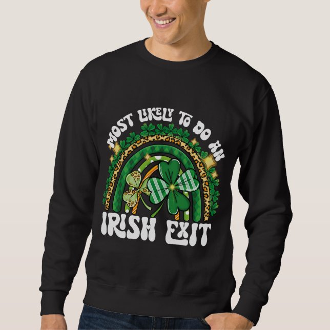 Wahrscheinlich ein irischer Exit Regenbogen Sweatshirt (Vorderseite)