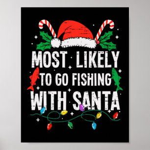 Wahrscheinlich geht mit Santa Weihnachtsfreude ang Poster