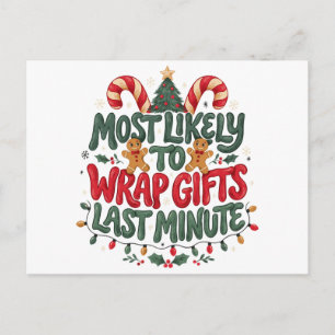 Wahrscheinlich Geschenke zum Weihnachtsfest in let Feiertagspostkarte