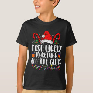 Wahrscheinlich gibt er alle Weihnachtsgeschenke zu T-Shirt