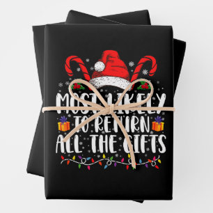 Wahrscheinlich gibt er/sie alle Weihnachtsgeschenk Geschenkpapier Set