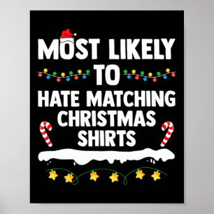 Wahrscheinlich hasst man passende Weihnachten Xmas Poster