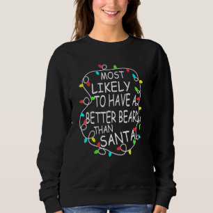 Wahrscheinlich hat er einen besseren Bart als Sant Sweatshirt