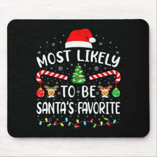 Wahrscheinlich ist es Santas Lieblingsfamilie Matc Mousepad