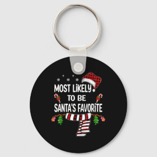 Wahrscheinlich ist Weihnachten Santa's Lieblingsüb Schlüsselanhänger