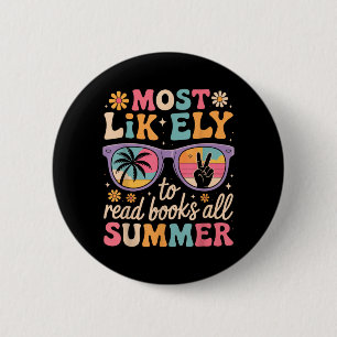 Wahrscheinlich liest man im Sommer Bücher Lehrer S Button