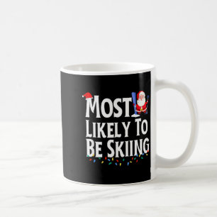 Wahrscheinlich lustig Ski fahren Weihnachten  Kaffeetasse