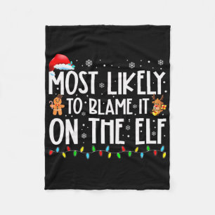 Wahrscheinlich macht er es dem Elf Weihnachtsmann Fleecedecke