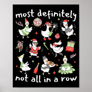 Wahrscheinlich nicht alle in einer Reihe Weihnacht Poster