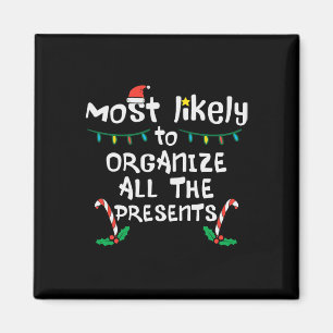 Wahrscheinlich organisiert Geschenke Weihnachten X Magnet