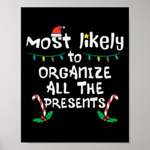 Wahrscheinlich organisiert Geschenke Weihnachten X Poster