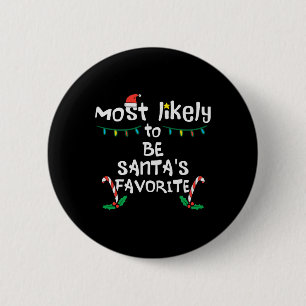Wahrscheinlich Santas Lieblings-Weihnachten Xmas F Button