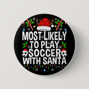 Wahrscheinlich spielt man Fußball mit dem Weihnach Button