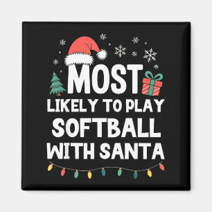 Wahrscheinlich spielt mit dem Weihnachtsmann Softb Magnet