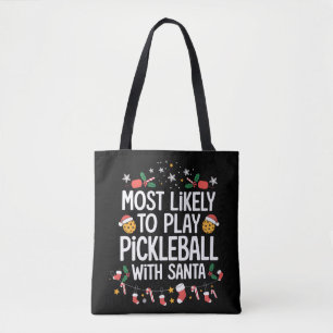Wahrscheinlich spielt mit Santa Familie Pickleball