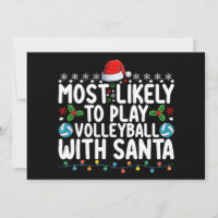 Wahrscheinlich spielt mit Santa Weihnachten Volley