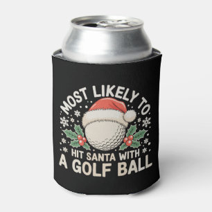 Wahrscheinlich trifft Santa mit einem Golfball Wei Dosenkühler