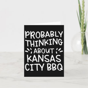 Wahrscheinlich über Kansas City Grillen nachdenken Karte