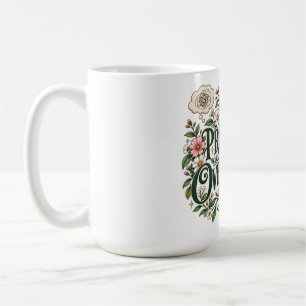 Wahrscheinlich Überdenkt Florale Botanische Ästhet Kaffeetasse